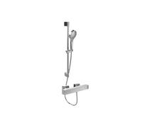 Mitigeur douche thermostatique VILLEROY ET BOCH Universal rectangle + Ensemble de douche Verve Showers chromé