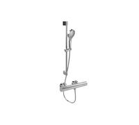 Mitigeur douche thermostatique VILLEROY ET BOCH Universal rond + Ensemble de douche Verve Showers 3 jets chromé