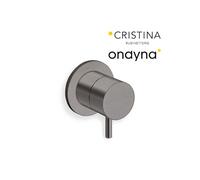 Mitigeur douche triverde encastre complet chrome noir brosse - CRISTINA ONDYNA TV63875