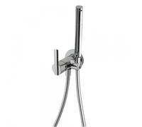 Mitigeur encastrable pour bidet/wc Support dorite ou gauhe, interchangeable. Flexible satin. - TRES 181223