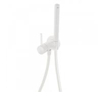 Mitigeur encastré avec douchette pour WC et bidet Blanc Mat - TRES 134123BM