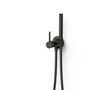 Mitigeur encastré avec douchette pour WC et bidet eau chaude et eau froide Noir Métallisé - TRES 134123KM