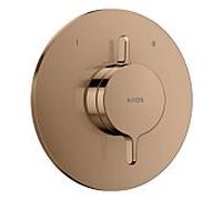 Mélangeur AXOR hansgrohe One 48415300 encastré pour 2 fonctions, or rouge poli