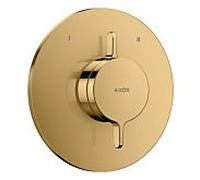 Mitigeur encastré hansgrohe AXOR One 48415990 pour 2 fonctions, aspect or poli