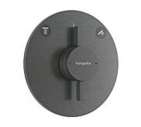 Mitigeur encastré Hansgrohe DuoTurn S 75418340, pour 2 sorties, chrome noir brossé