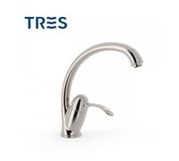 Mitigeur évier acier - TRES 24244101AC