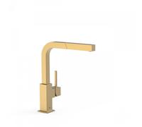 Mitigeur évier avec bec extractible Or Mat TOP TRES COLOR - TRES 006437OM