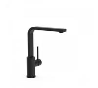 Mitigeur évier Bec tube 35x15 mm Noir Mat TOP TRES COLORS - TRES 062435NM