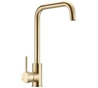 Mitigeur évier de cuisine - Finition laiton brossé - Bec mobile - Cartouche céramique Ø 35 mm - EDOUARD ROUSSEAU - Soto