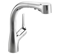 Jacob Delafon - Mitigeur d'Évier de Cuisine Elate - Douchette extractible 3 jets - Bec pivotant - Économie d'eau - 30,6x22,9x8,3m - Finition Chrome - E13963-CP