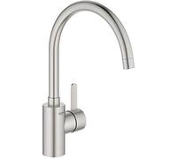 Mitigeur Évier - Grohe - 32843DC2 - Supersteel - Col de cygne - Finition brossé