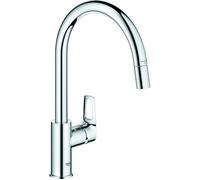 Grohe Grohe Mitigeur monotrou BauLoop 30543 bec haut douchette laminaire chrome Quantité:1