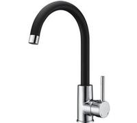 Mitigeur évier ILO bicolore noir et chromé Chromé G