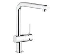 Mitigeur évier MINTA 360° GROHE 32168000 - bec haut avec mousseur extractible - chromé