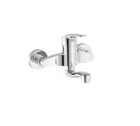 Mitigeur évier mural Bec 130 mm Chromé - TRES 21632010