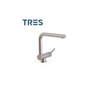 Mitigeur évier rabattable Acier - TRES 030335AC