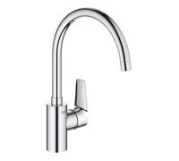 Mitigeur - GROHE - BauEdge - Chromé - Monotrou - Bec haut - Économie d'eau