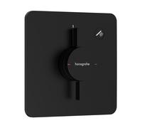 Hansgrohe Mitigeur encastré DuoTurn Q 75614670 monocommande 1 utilisateur Rosace Soft Edge noir mat