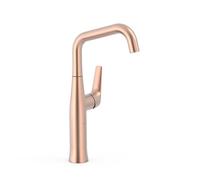 Mitigeur haut avec manette latérale Or Rose Mat 24K - TRES 28164701OPM