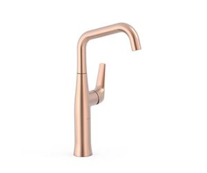 Mitigeur haut avec manette latérale Or Rose Mat 24K - TRES 28164701OPM