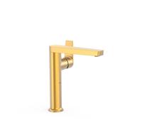 Mitigeur haut avec manette latérale pour lavabo Project Or Mat 24K - TRES 22164701OM