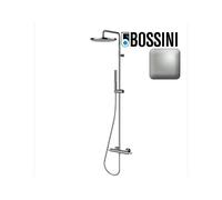 Mitigeur kit colonne de douche murale nickel satiné thermostatique Apice - Bossini L10507094