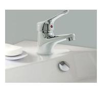 Mitigeur Laiton Chrome pour Vasque Lavabo NF avec vidage et cartouche ceramique chrome G