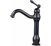Mitigeur - Laiton Noir - Bec Haut - Design Antique - Économie d'eau