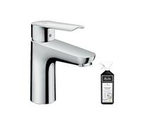 Mitigeur lavabo 100 CoolStart, avec tirette et vidage chrome + nettoyant Briochin