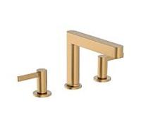hansgrohe Finoris robinetterie de lavabo 3 trous 110 avec vidage Push-Open, portée 169mm, 76033140, Couleur: Bronze brossé