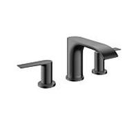 hansgrohe Vivenis, Mélangeur lavabo 3 trous 90 avec vidage à tirette, saillie 150 mm, 75033340, Couleur: Chrome noir brossé