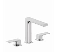 Mitigeur lavabo 3 trous Kludi 54393N075 avec robinet à ouverture par pression, or brossé