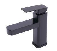 Mitigeur Lavabo avec Affichage Numérique de Température, Robinet Salle de Bain Noir Blanc Monocommande, Robinet Vasque avec Mousseur et Cartouche Céramique, Eau Chaude Froide (Noir)