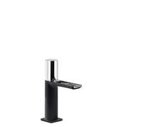Mitigeur lavabo avec robinet cascade bec ouvert Noir-Chromé - TRES 20011002NE