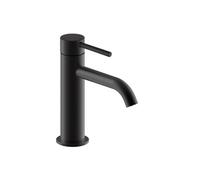 Mitigeur lavabo bec bas Cox Slim noir mat avec vidage clic clac