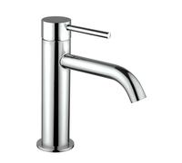 Mitigeur lavabo bec bas Cox Slim chromé avec vidage clic clac