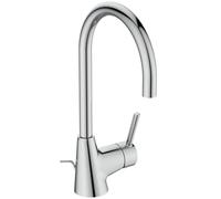 Ideal Standard Ceraline mitigeur lavabo BC195AA avec bec haut, chromé, bec tubulaire orientable