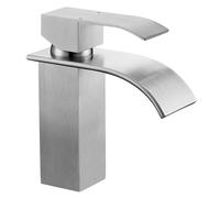 Mitigeur Lavabo Cascade - CECIPA MAX - Acier Inox Brossé - Hauteur 160 mm - Économie d'eau