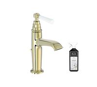 Mitigeur lavabo Cléo 1889 or beige + nettoyant Briochin