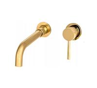 Mitigeur Lavabo en Laiton SILLA - Robinet économique en eau - Doré - BR2060