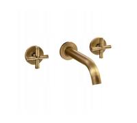 Mitigeur Lavabo en Laiton SILLA - Robinet économique en eau - Doré - BR2353