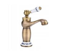 Mitigeur Lavabo en Laiton SILLA - Robinet économique en eau - Retro Doré - BR1908