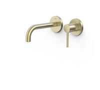 Mitigeur lavabo encastré bec 177 mm Cava Doré - TRES 26230021CA