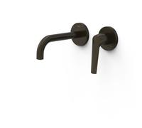 Mitigeur lavabo encastré bec 177 mm Noir Bronze - TRES 28130021KMB