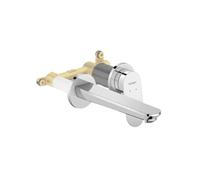 Mitigeur lavabo encastré Wave chromé brillant + corps encastré