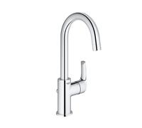 GROHE Eurosmart - Mitigeur monocommande lavabo taille L avec bec orientable avec garniture de vidage chrome