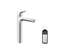 Mitigeur lavabo Focus 230 avec tirette et vidage chrome + nettoyant Briochin