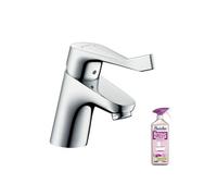 Mitigeur lavabo Focus 70 Care avec tirette et vidage + Nettoyant Briochin