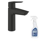 Mitigeur lavabo GROHE Start noir M + nettoyant GrohClean