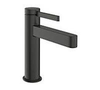 hansgrohe Finoris robinetterie de lavabo à levier unique 110 avec vidage à tirette, portée 139mm, 76020340, Couleur: Chrome noir brossé